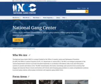 Nationalgangcenter.gov(National Gang Center) Screenshot