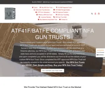 Nationalguntrusts.com($59.95 NFA Gun Trusts) Screenshot