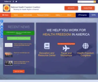 Nationalhealthfreedom.org(Recent news coronavirus) Screenshot