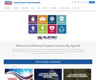 Nationalhispanicleadership.org(National Hispanic Leadership Agenda) Screenshot