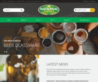 Nationalhomebrew.com.au(Home Brew Supplies) Screenshot