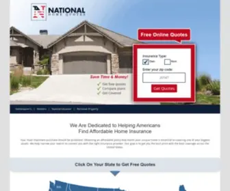 Nationalhomequotes.com(Find & Compare Home Insurance Quotes in) Screenshot