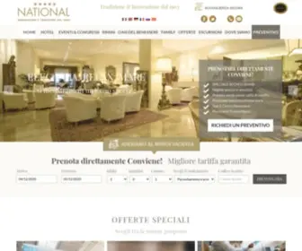 Nationalhotel.it(Hotel Rimini 4 Stelle sul Mare a Marina Centro) Screenshot
