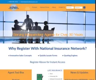 Nationalinsurance.com(Serving Independent Agents for Over 30 Years) Screenshot