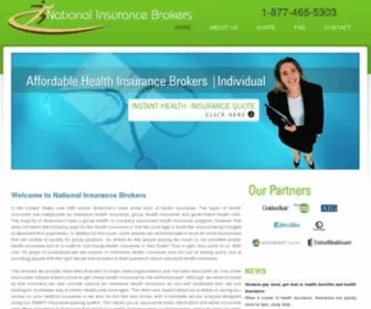 Nationalinsurancebrokers.com(Health insurance) Screenshot