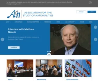 Nationalities.org(Association for the Study of Nationalities my title) Screenshot