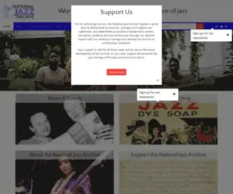 Nationaljazzarchive.org.uk(National Jazz Archive) Screenshot