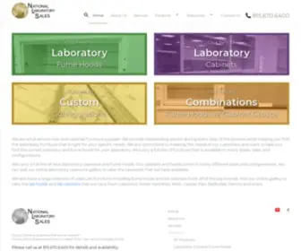 Nationallaboratorysales.com(New & Used Laboratory Furniture) Screenshot