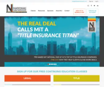 Nationallawinstitute.com(National Law Institute) Screenshot