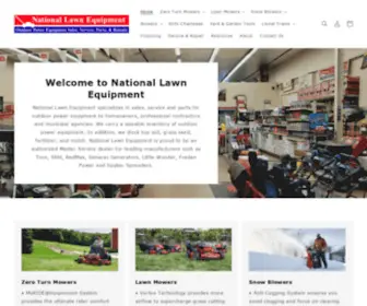 Nationallawncompany.com(Toro lawnmowers and snow blowers are sold at National Lawn Equipment) Screenshot