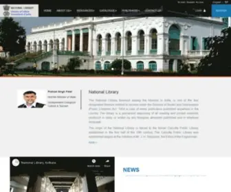 Nationallibrary.gov.in(National Library) Screenshot