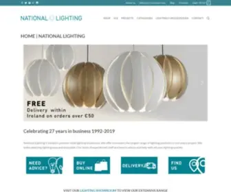 Nationallighting.ie(National Lighting) Screenshot