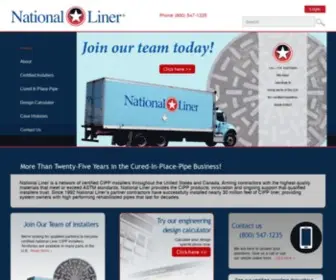 Nationalliner.com(Cured In Place Pipe (CIPP)) Screenshot