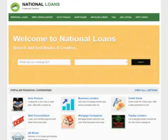 Nationalloans.com(National Loans) Screenshot