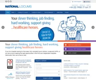 Nationallocums.co.uk(National Locums) Screenshot