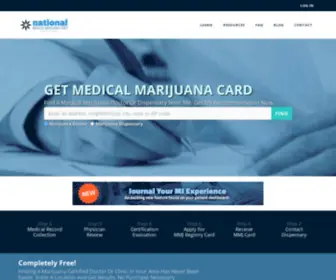 Nationalmedicalmarijuanacard.com(Medical Marijuana Card Telemedicine Appointments) Screenshot