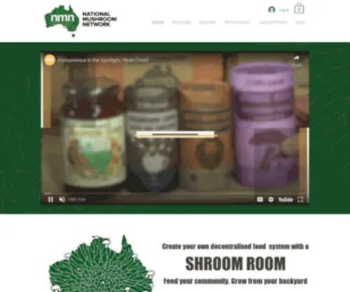 Nationalmushroomnetwork.com(Grow Mushrooms) Screenshot