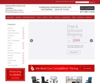 Nationalofficeinteriors.com(New and Used Office Furniture) Screenshot