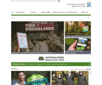 Nationalpark-Bayerischer-Wald.de(Homepage des Nationalparks Bayerischer Wald) Screenshot