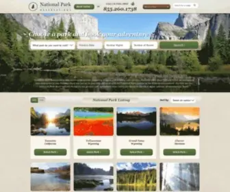 Nationalparkreservations.com(National Park Lodging and Hotels) Screenshot