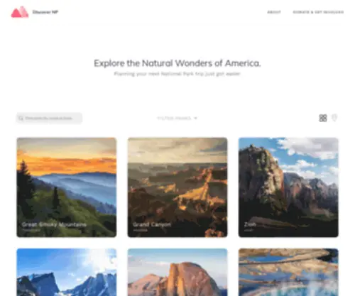 Nationalparks.io(Discover National Parks) Screenshot