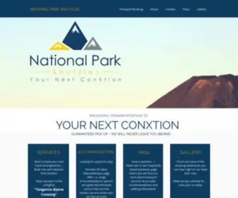 Nationalparkshuttles.com(National Park Shuttles and Transfers) Screenshot