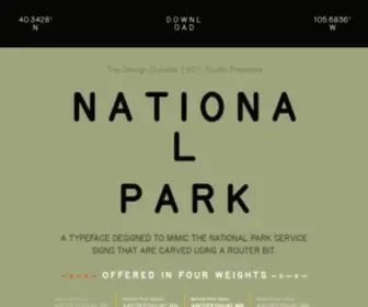 Nationalparktypeface.com(National Park Typeface) Screenshot