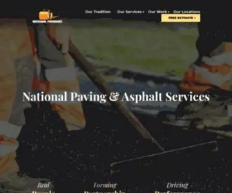 Nationalpavement.com(Asphalt Parking Lot Paving) Screenshot