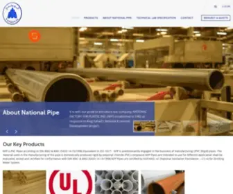 Nationalpipe.co(Leading UPVC Pipe Manufacturer in Jeddah) Screenshot