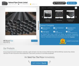 Nationalpipes.in(National Pipes Private Limited) Screenshot