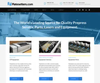 Nationalplatesetters.com(Prepress Solutions) Screenshot
