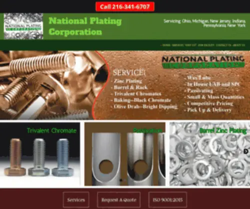 Nationalplatingcorp.com(National Plating Corporation) Screenshot