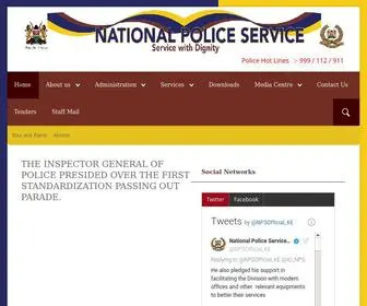 Nationalpolice.go.ke(National Police Service) Screenshot
