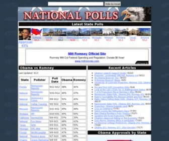 Nationalpolls.com(Presidential Polls for 2012 Election) Screenshot