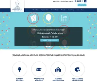 Nationalpostdoc.org(National Postdoctoral Association) Screenshot