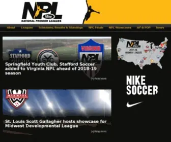 Nationalpremierleagues.com(NPL) Screenshot