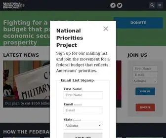 Nationalpriorities.org(National Priorities Project (NPP)) Screenshot