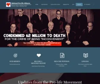 Nationalprolifealliance.com(IIS Windows Server) Screenshot