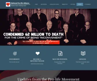 Nationalprolifealliance.info(National Pro) Screenshot