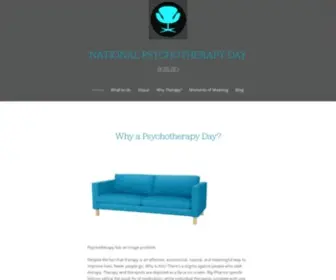 Nationalpsychotherapyday.com(Psychotherapy has an image problem. Despite the fact that therapy) Screenshot