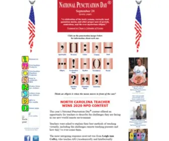Nationalpunctuationday.com(National Punctuation Day) Screenshot