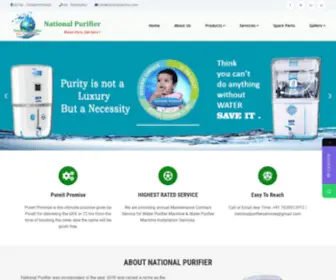 Nationalpurifier.com(Aqua Water Purifiers Sales and Services) Screenshot