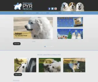 Nationalpyr.org(National Great Pyrenees Rescue) Screenshot