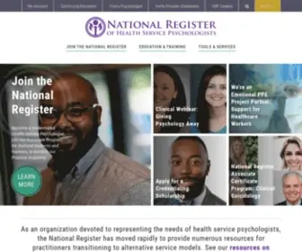 Nationalregister.org(National Register of Health Service Psychologists (National Register)) Screenshot