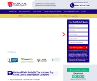 Nationalrelief.com(National Debt Relief) Screenshot