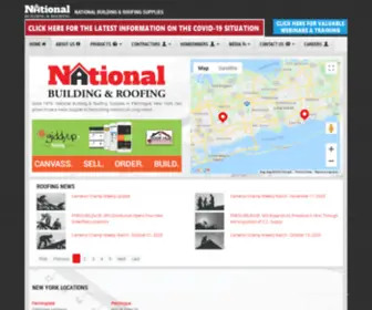 Nationalroofingsupplies.com(Roofing Materials & Building Products at NATIONAL BUILDING & ROOFING SUPPLIES) Screenshot