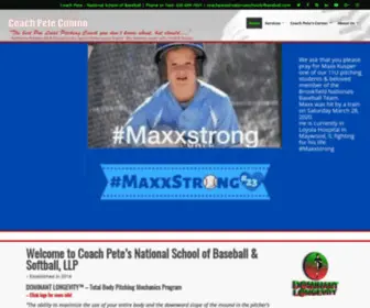 Nationalschoolofbaseball.com(Coach Pete) Screenshot