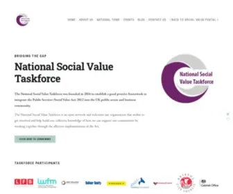 Nationalsocialvaluetaskforce.org(National Social Value Taskforce) Screenshot