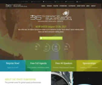 Nationalspacesymposium.org(Save the Date) Screenshot