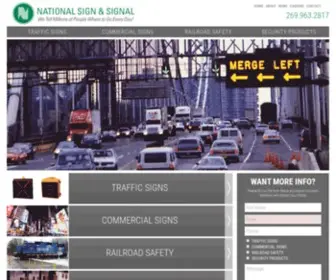 Nationalssc.com(National Sign and Signal) Screenshot